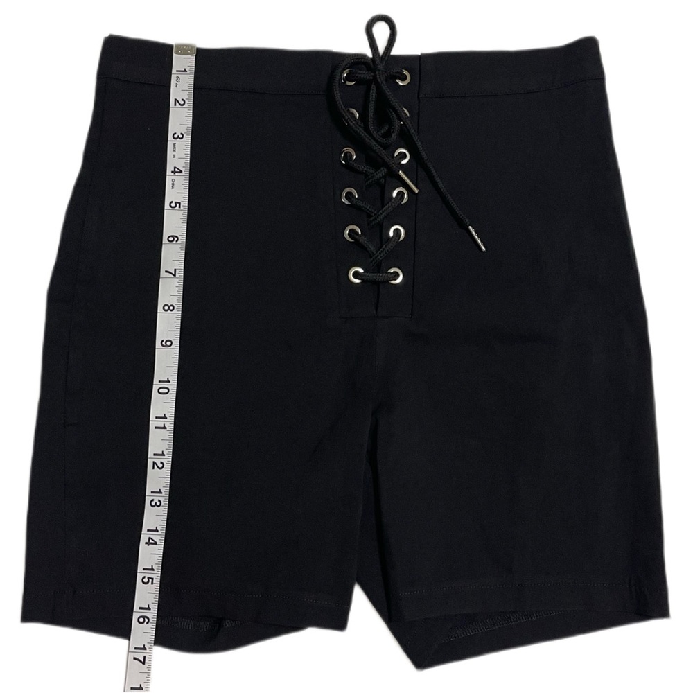 SHEIN Short with eyelets and front drawstring Size L Black - Picture 9 of 11
